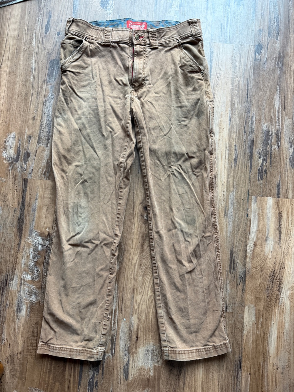 Coleman Men's Brown Khaki Work pants 32x32 0112